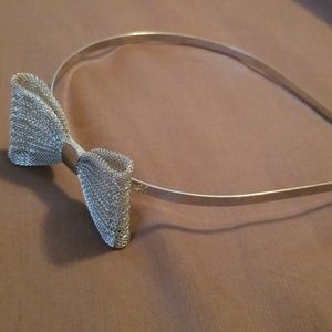 ⭐ Silver side bow headband